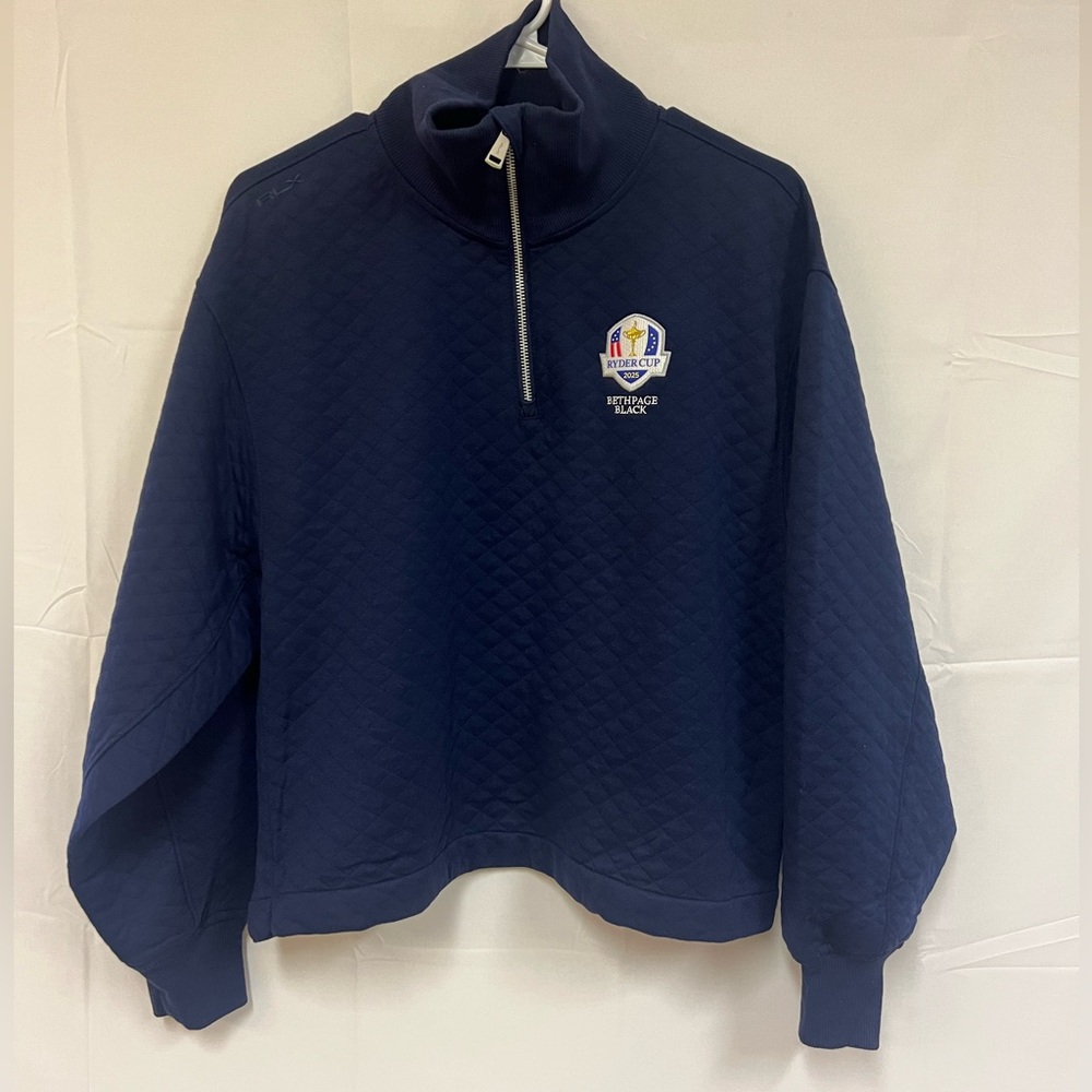 NEW RALPH LAUREN RYDER CUP WOMENS 1/4 zip up size: S